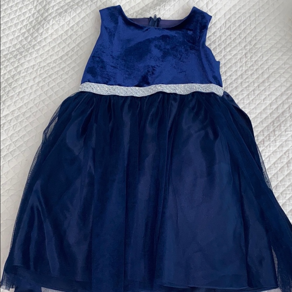 Navy Girls Party Dress